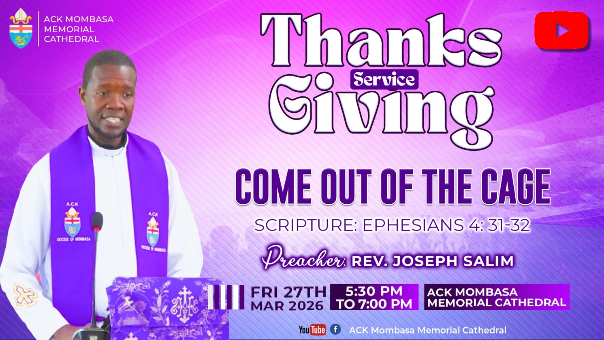 COME OUT OF THE CAGE